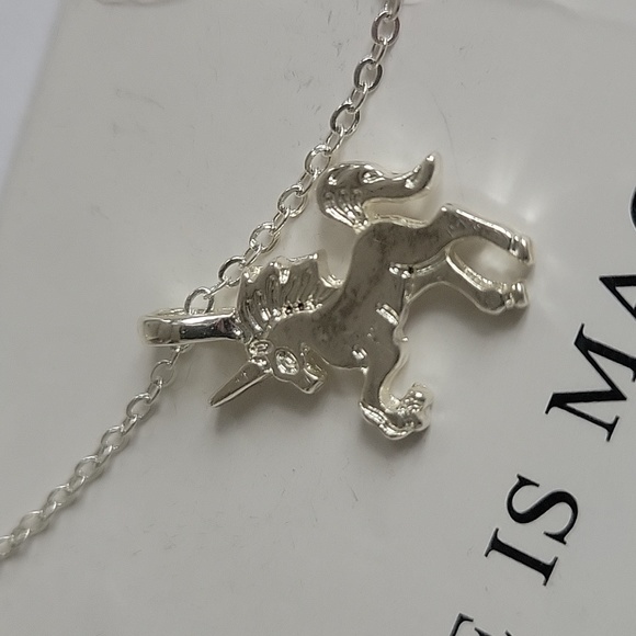 DOGEARRED - Unicorn Wish Necklace 20" Chain - Stainless Steel - Picture 2 of 4
